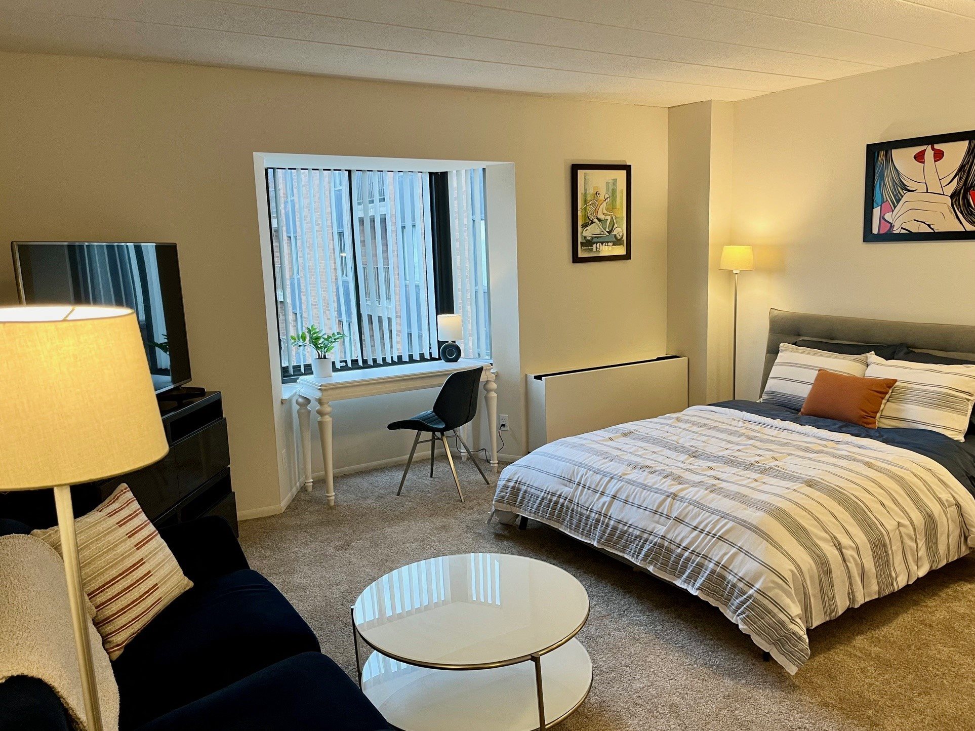 Park View Bedroom with Window View